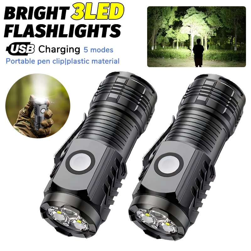 Outdoor Lighting Setup - Portable Mini LED Handheld Flashlight Powerful