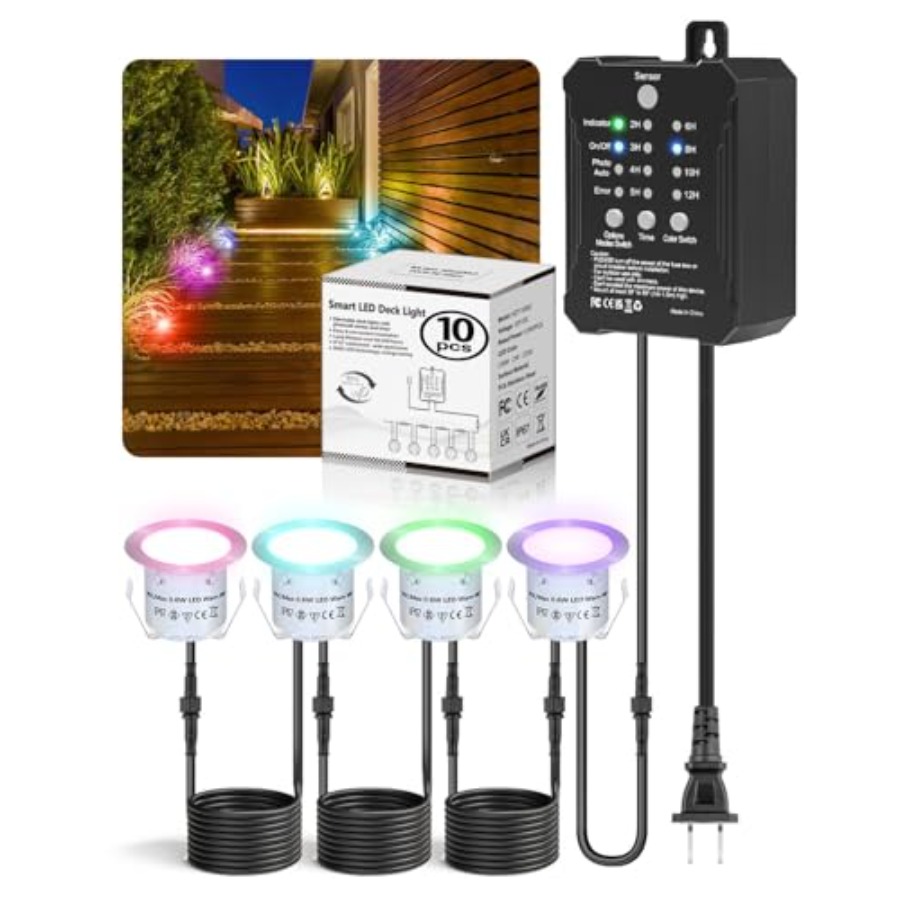 RGB Deck Lights Kit with Low V - огляд і ціна Outdoor Lighting Kit With Transformer