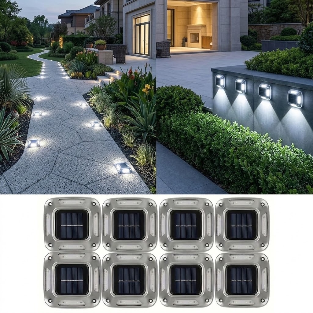 8Pcs Solar Path Lights Outdoor - огляд і ціна Outdoor Lighting On Stairs
