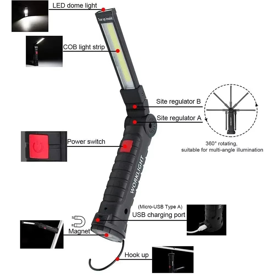 Portable LED Flashlight with M - огляд і ціна Outdoor Lighting Setup