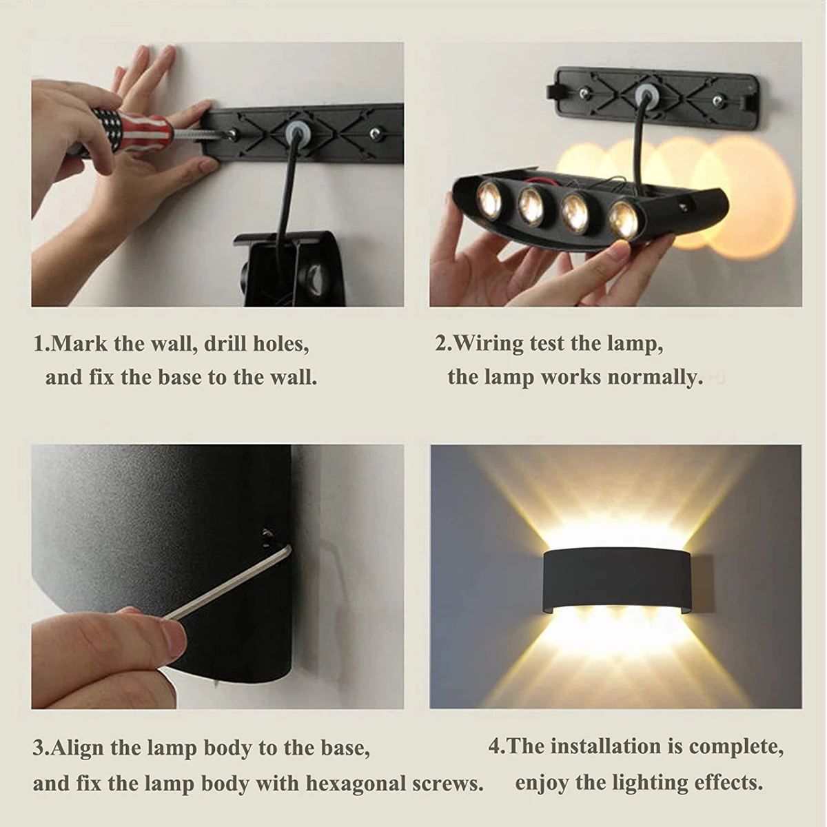 Aluminium LED Wall Lamp IP65 O - огляд і ціна Outdoor Lighting On Stairs