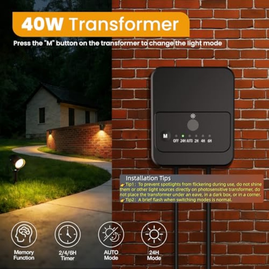 Landscape Lighting Kit Low Vol - огляд і ціна Outdoor Lighting Kit With Transformer