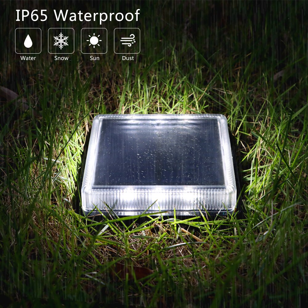 12 LEDs Solar Deck Light Large - огляд і ціна Outdoor Lighting On Stairs