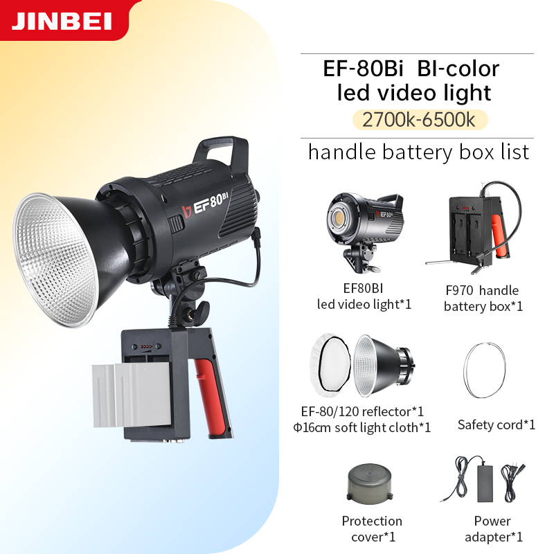 JINBEI EF-80Bi Handheld LED Vi - огляд і ціна Outdoor Lighting Video