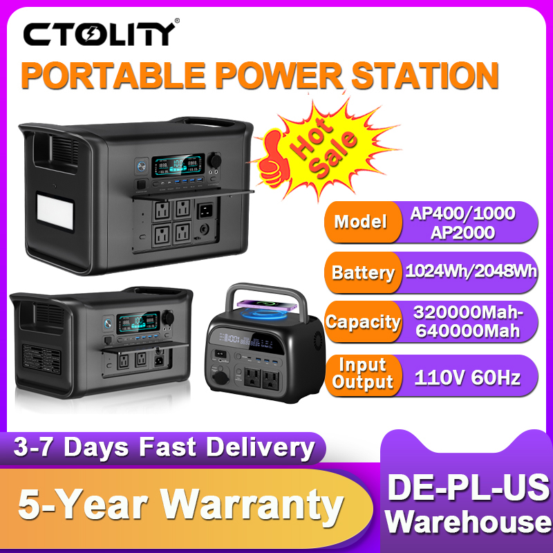 CTOLITY 2400W Portable Power S - огляд і ціна Xl Outdoor Lighting