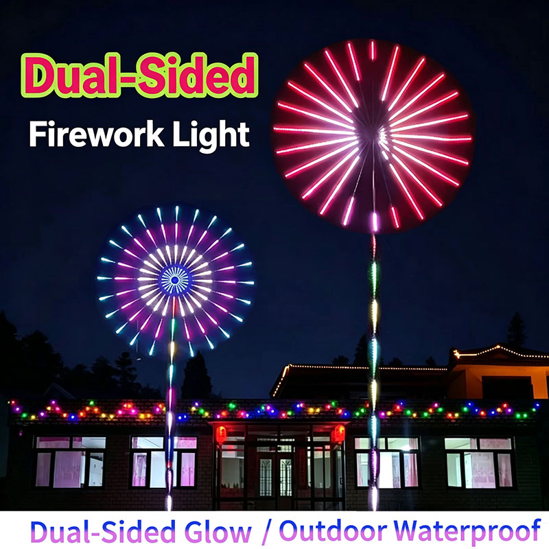 24 Tubes New Year RGB Firework - огляд і ціна Outdoor Lighting Year Round