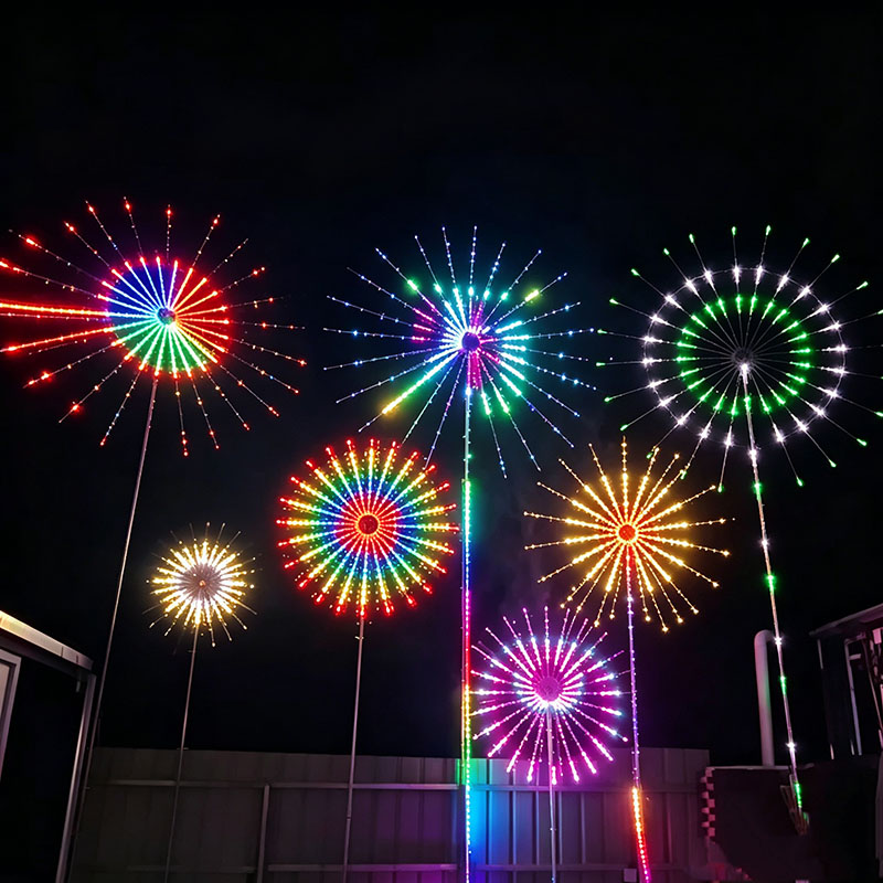 24 Tubes New Year RGB Firework - огляд і ціна Outdoor Lighting Year Round