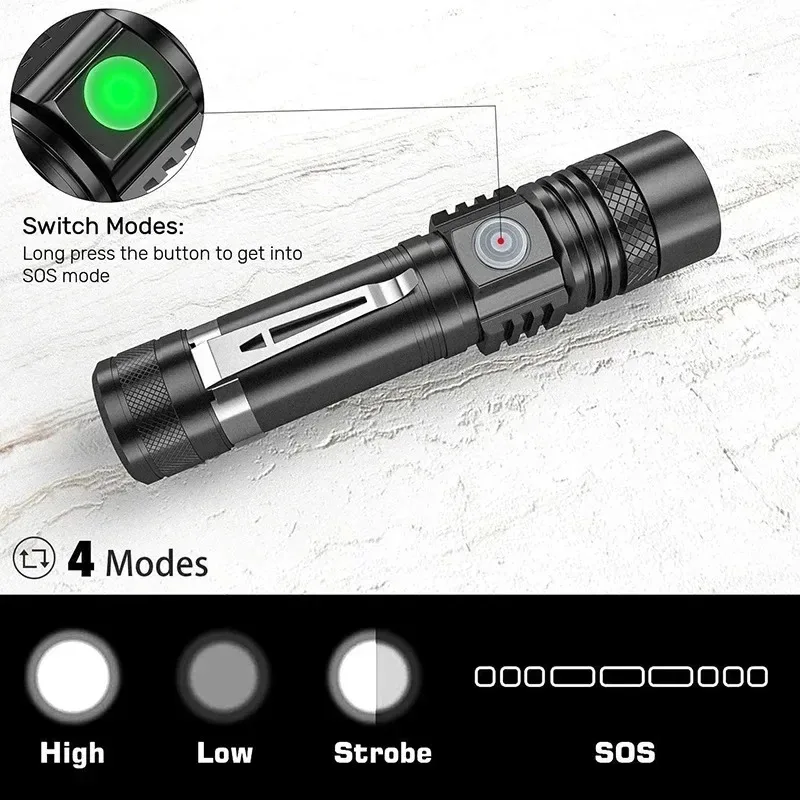 T6 LED Rechargeable Flashlight - огляд і ціна Outdoor Lighting Setup